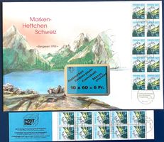 1993 FDC  Markenheftchen BERGSEEN + MH  ET