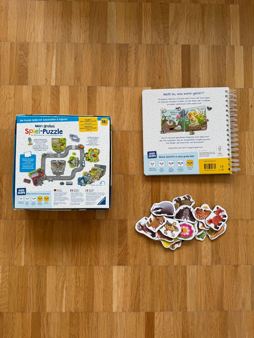 Ravensburger Puzzle: Ravensburger ministeps Spiel-Puzzle & Magnetbuch Set – Usato da Glattpark(Opfikon) venduto da adr_m8nc 1