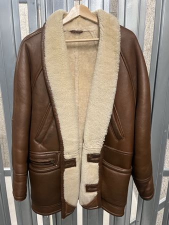Vintage Shearling Fliegerjacke