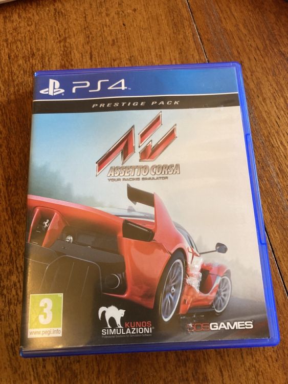 Jeu PS4 Assetto Corsa – Simulation De Course, Bon état – Complet Avec Boîtier
