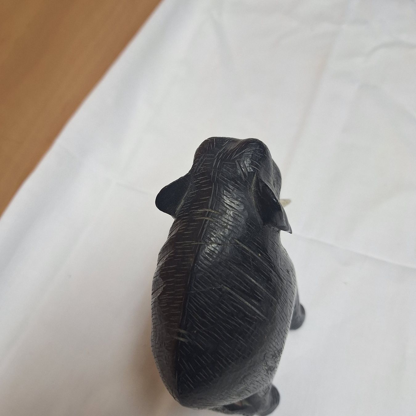 Figuren: Alte, geschnitzte Holzfigur, Elefant schwarz – Gebraucht aus Winterthur von Goldpipau 6
