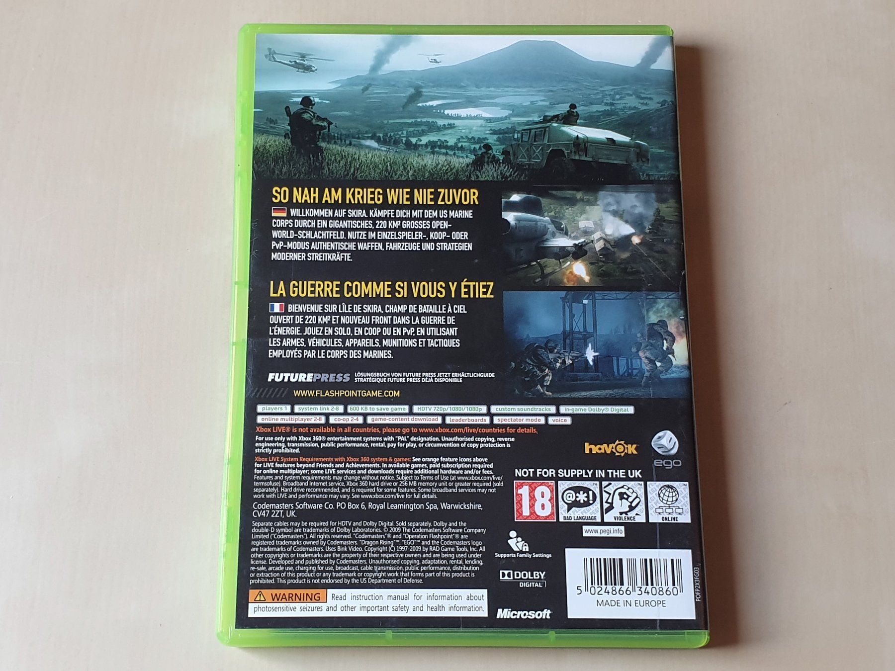 Microsoft Jeux: Operation Flashpoint Dragon Rising – D'occasion à Stansstad par collectorsshop 1