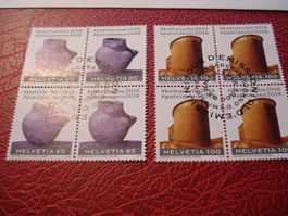Satz Kullturerbe, 2018, FDC + Lose 4erblock ET-o
