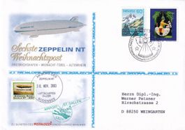 6. Zeppelin NT Weihnachtspost in die Schweiz 2003