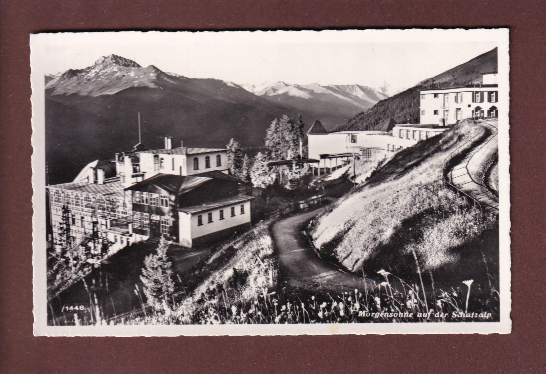 Ansichtskarten: DAVOS - Schatzalp - Morgensonne – Gebraucht aus Pully von nicecards