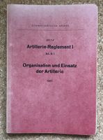 SCHWEIZER ARMEE ARTILLERIE-REGLEMENT I VON 1961