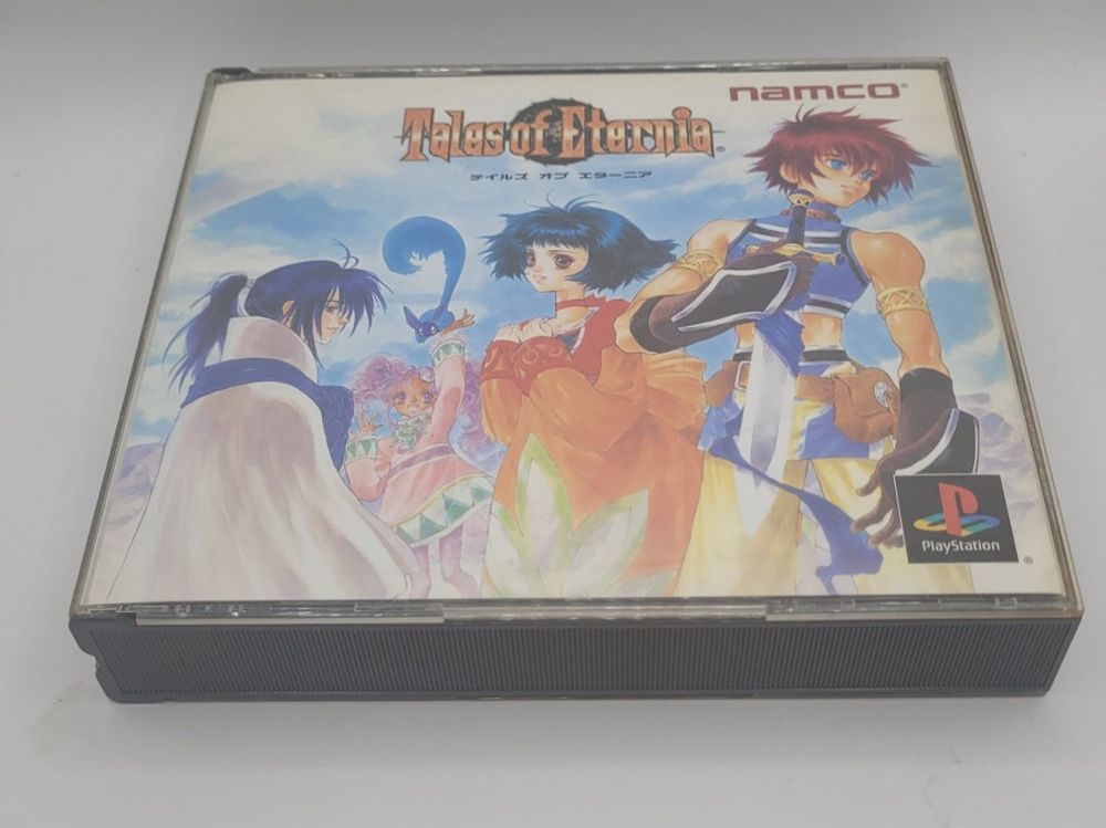 Jeu Tales Of Eternia PS1 - Version Japonaise (NTSC-J) Spine Card, état Comme Neuf, RPG D'action Namco