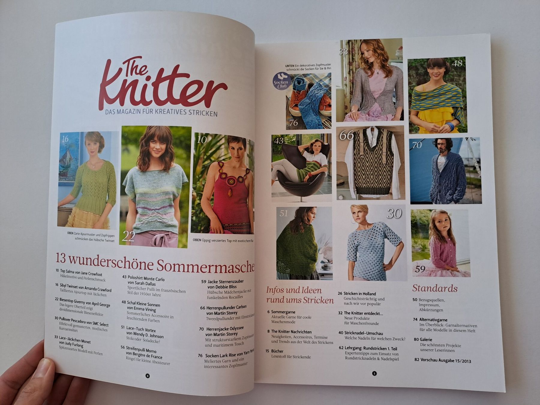 Riviste & Magazine: Strickheft The knitter Ausgabe 14 / 2013 Strickdesign – Usato da Glashütten venduto da Schwebefisch 1