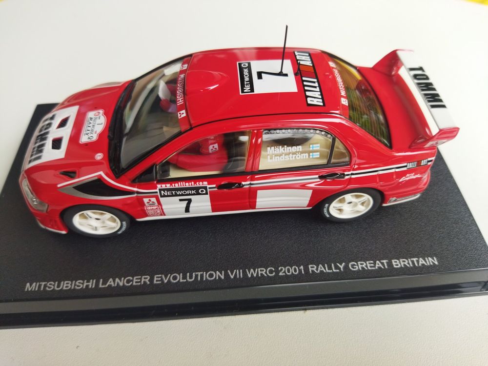 Mitsubishi Lancer Evo VII WRC 2001 von Autoart Slot Car 1/32 (Neu und ...