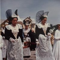 Foto H. Leu, St. Gallen, Appenzell, Fronleichnam, Trachten