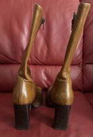 Bottines en cuir marron MARE Pointure 38.5 en parfait état!