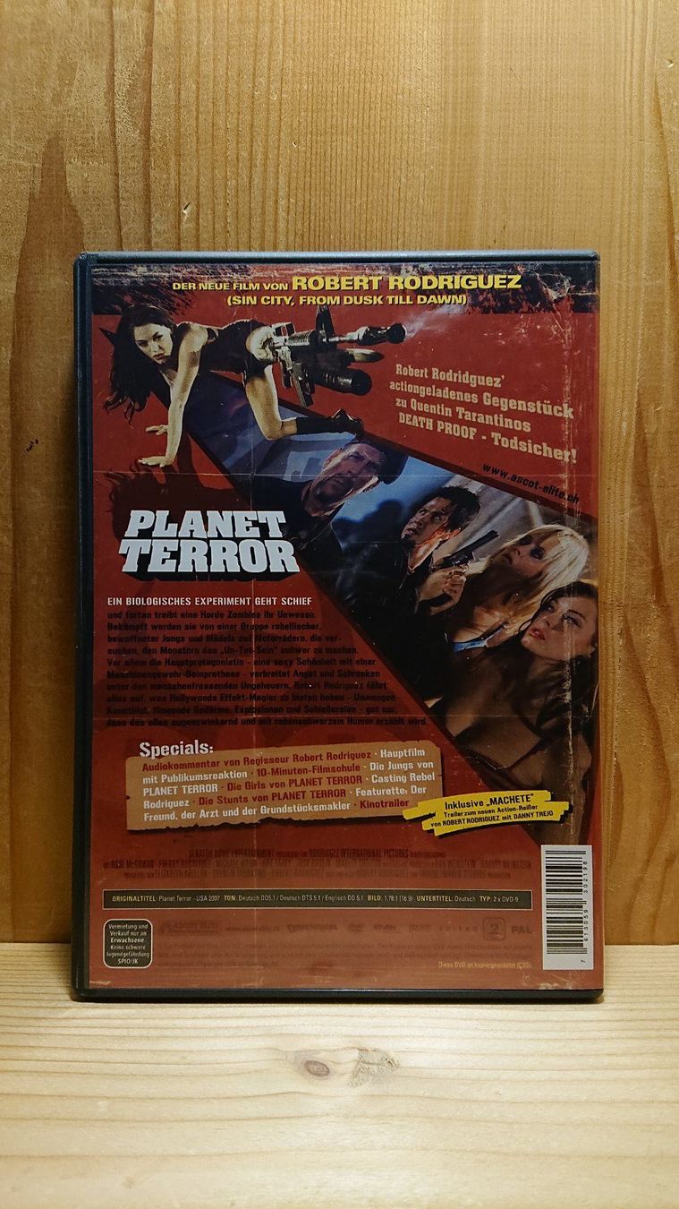 Tutti i DVDs: PLANET TERROR DVD – Usato da Wilderswil venduto da Exebub 1
