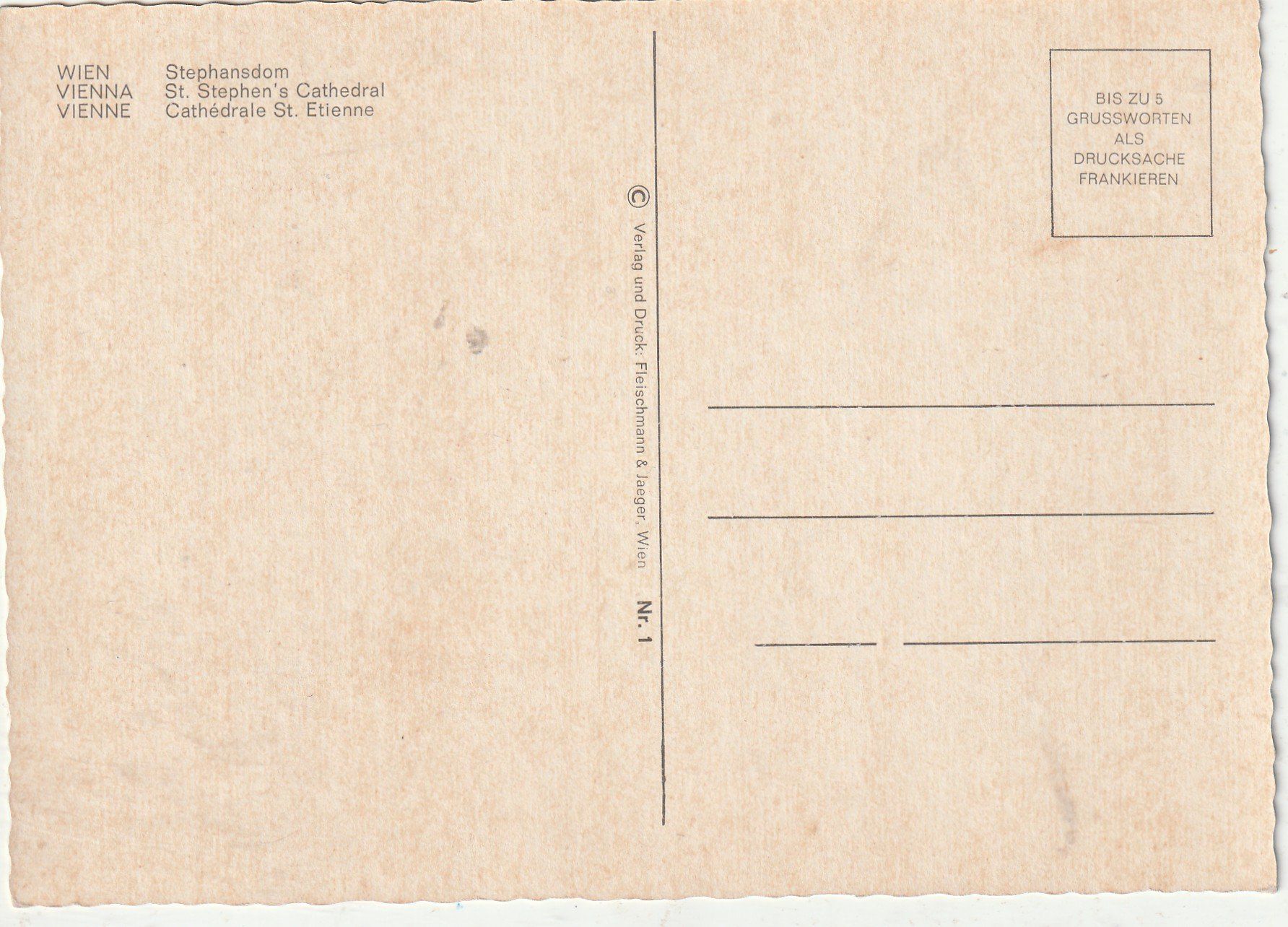 Cartoline postali: Wien Stephansdom – Usato da Lumbrein venduto da made02 1