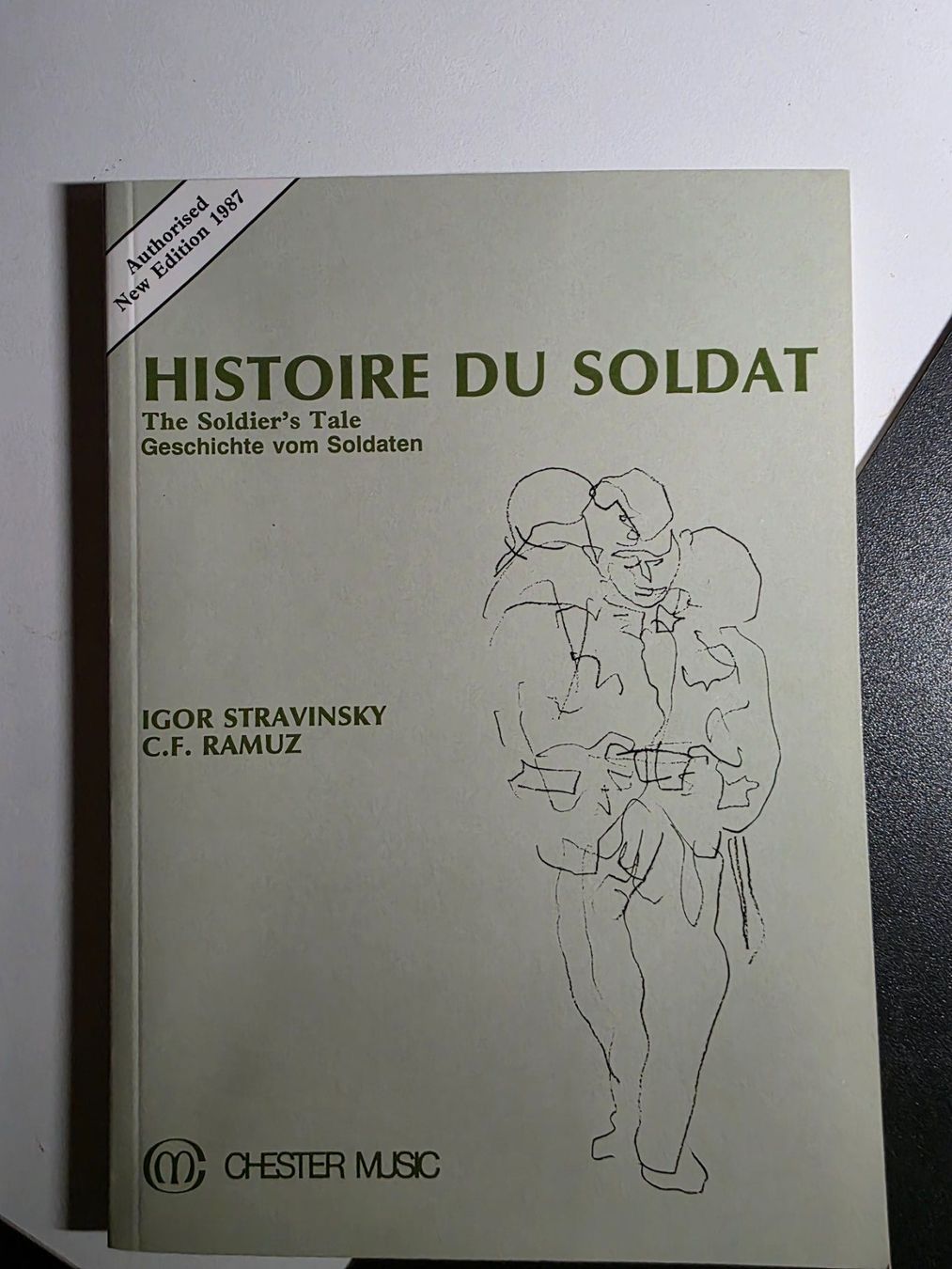Libri: Histoire Du Soldat - Stravinsky - Ramuz - 1987 – Usato da Walterswil BE venduto da Lonitti