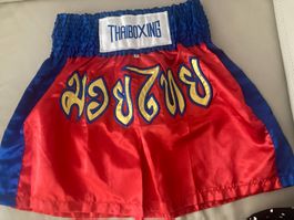 MUAY THAI SHORTS BLAU/Rot Gr. S.   (7)