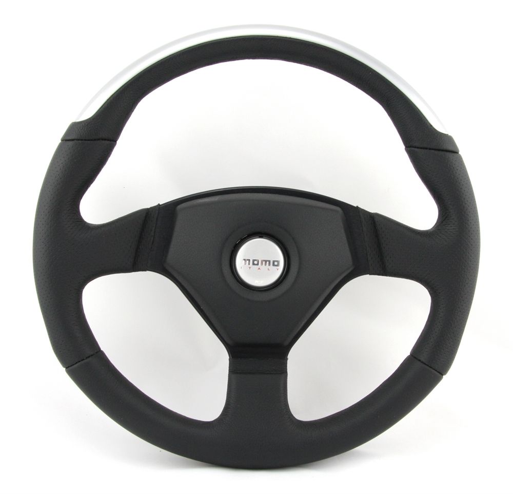 Tutti pezzi di ricambio auto: Momo Leder Sportlenkrad Driver 350mm sch – Nuovo e nell'imballaggio originale da Moers venduto da BMS-Racing