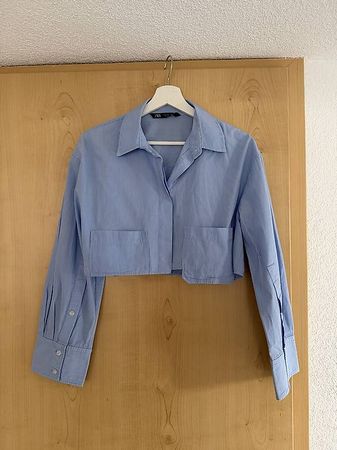 Gestreifte Cropped-Bluse