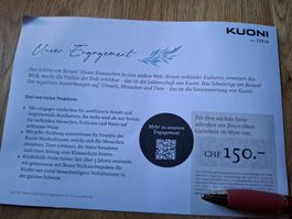 Gutschein Kuoni 150 CHF für Pauschalreisen neu