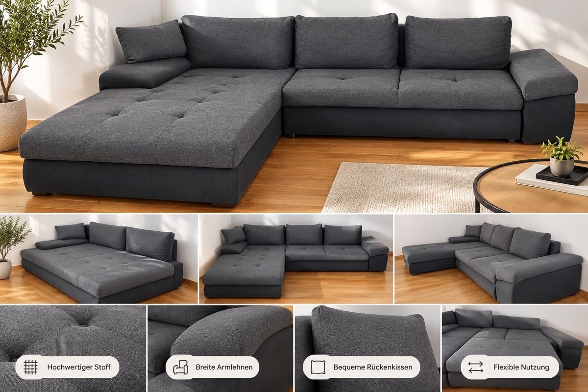 Sofas: Sofa Grau – Gebraucht aus Wilen b. Wollerau von lovebug-6 5