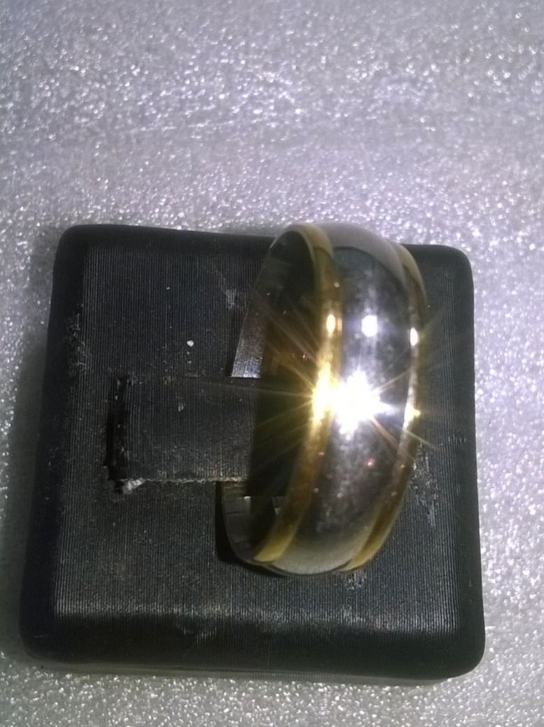 Bagues: RING EDELSTHAL,,VERSILBERT UND VERGOLDET,,,GLANZIG – Neuf (Voir description) à Basel par bijoutrie_4 1
