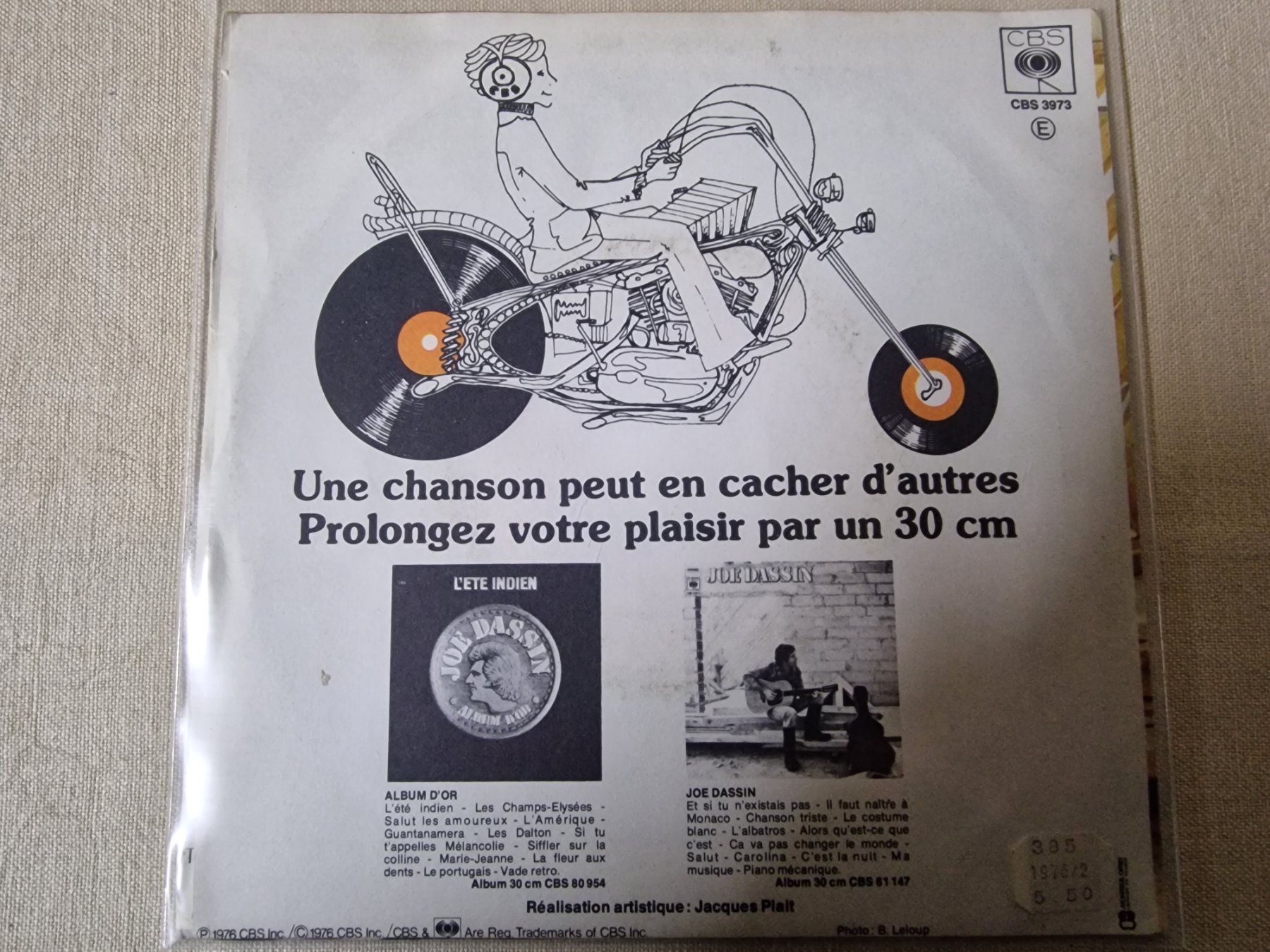 Dischi in vinile: Joe Dassin Single – Ça Va Pas Changer Le Monde – Usato da Root venduto da atelier22 1