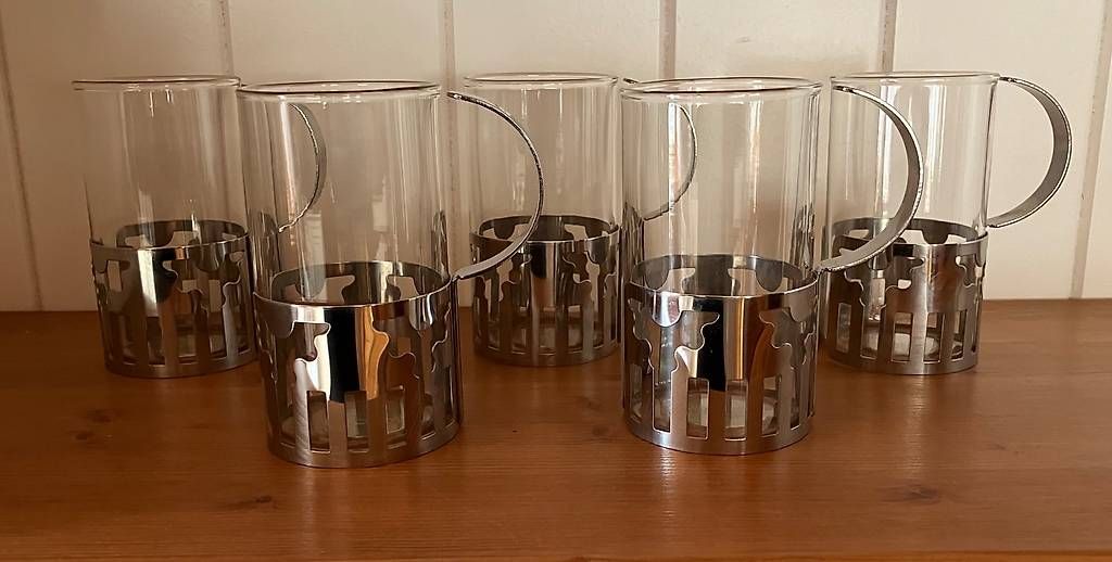 Bicchieri: 5 Vintage Bodum Tee-/  Kaffee- Gläser  – Usato da Jenaz venduto da inf_zbx8
