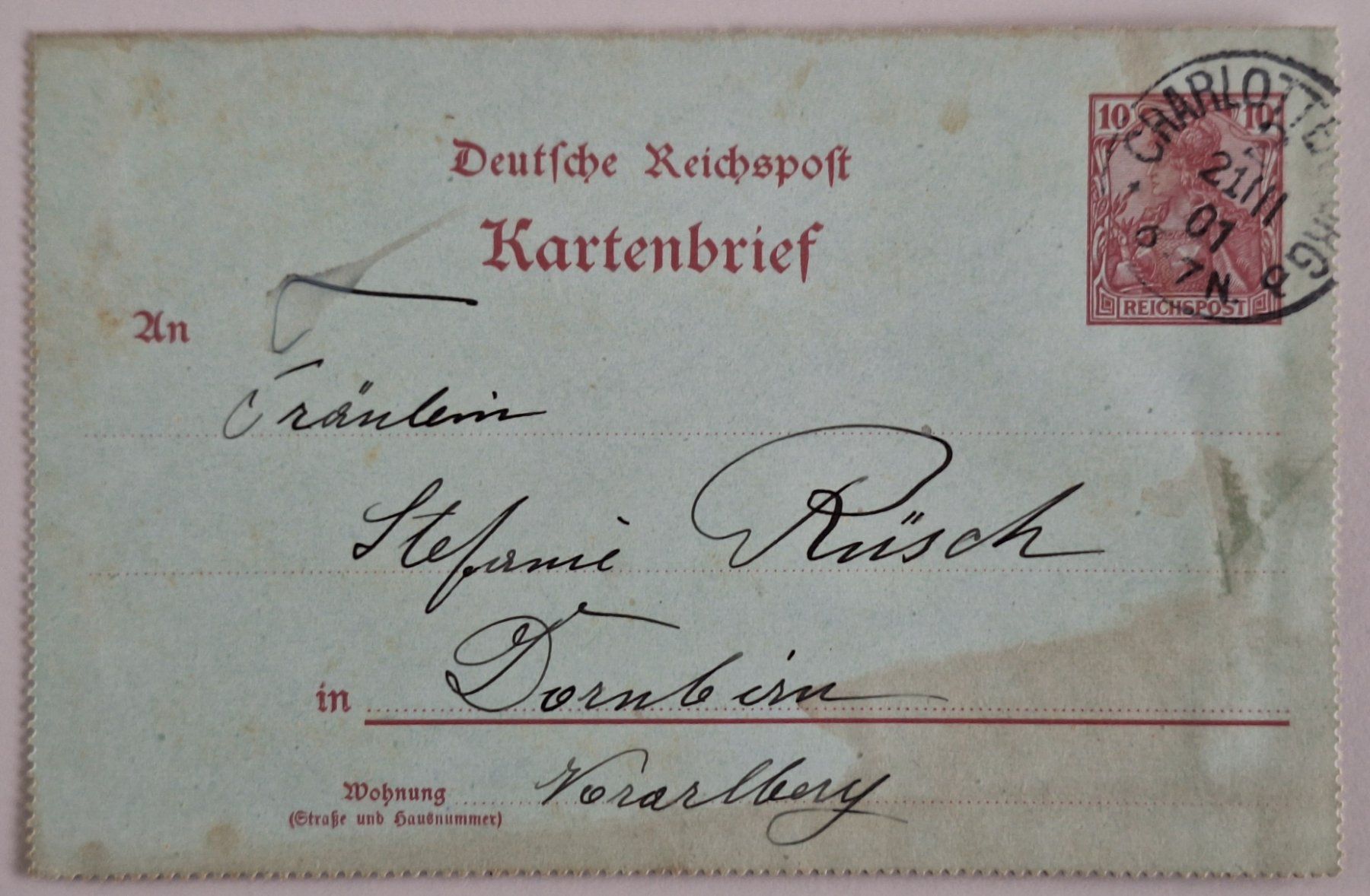 Buste & buste per spedizione: Deutsches Reich 1901 – Usato da Lohn-Ammannsegg venduto da konstrwu