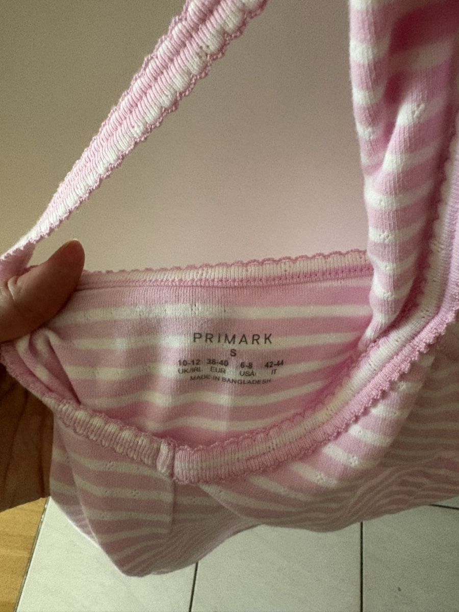 Negligees & Pigiami: Ensemble short et top rayé rose blanc taille S – Nuovo (secondo la descrizione) da Pully venduto da kaba07 4