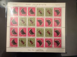 1953 Kehrdruckbogen Postfrisch 1953 Pro Juventute 