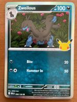 Pokemon Zweilous Holo 30 Jahre (Versand gratis)