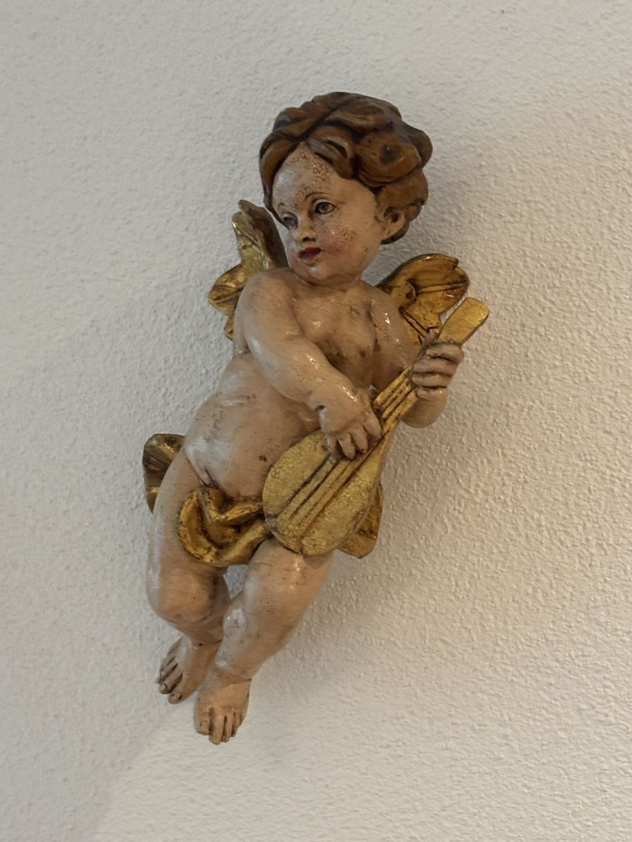 Statuette: Grosse Putte handbemalt – Usato da Malters venduto da Joe-Schwarz 2