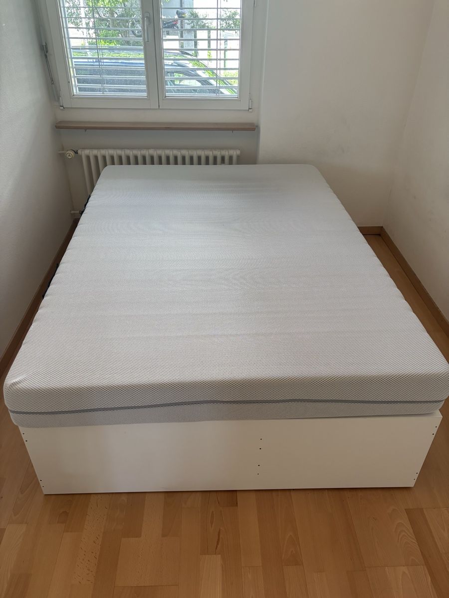 Ikea Betten: Good Condition Mattress with Storage Bed Frame – Gebraucht aus Kloten von kei_xcp5