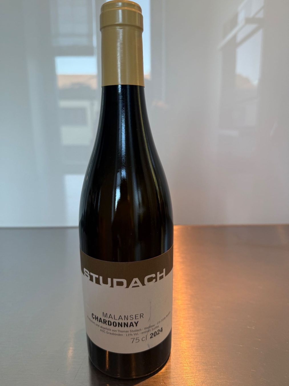 Studach Vino: Studach Chardonnay 2024, Malans AOC Graubünden – Nuovo e nell'imballaggio originale da Rüschlikon venduto da Lg23553
