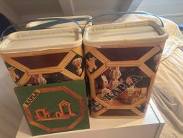 Kappla Holzbausteine Set in Kunststoffboxen gebraucht