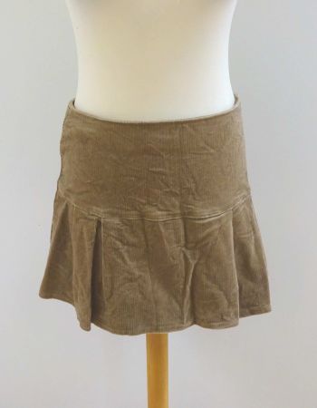 Minirock - Cord (Stretch) - braun - Grösse XS/S