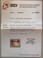 1949, Urtyp Nr. 301 postfrisch (**) mit Attest Renggli, RAR!