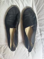 Chanel Espadrilles en cuir noir, Taille 40 - État Correct!