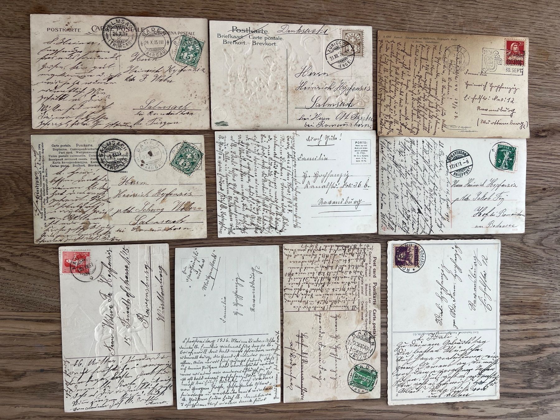 Cartoline postali: Sammlung antike Postkarten Schweiz – Usato da Hermetschwil-Staffeln venduto da militaria-schweiz 5