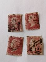 4mal One Penny Reds 1864 bis 1881 