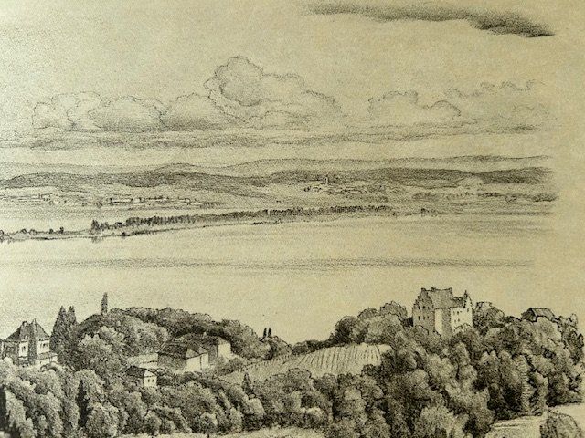 Grafica & Litografie: ✏️ Arenenberg + Salenstein Lithographie E. E. Schlatter – Usato da Ruswil venduto da Tango23 3