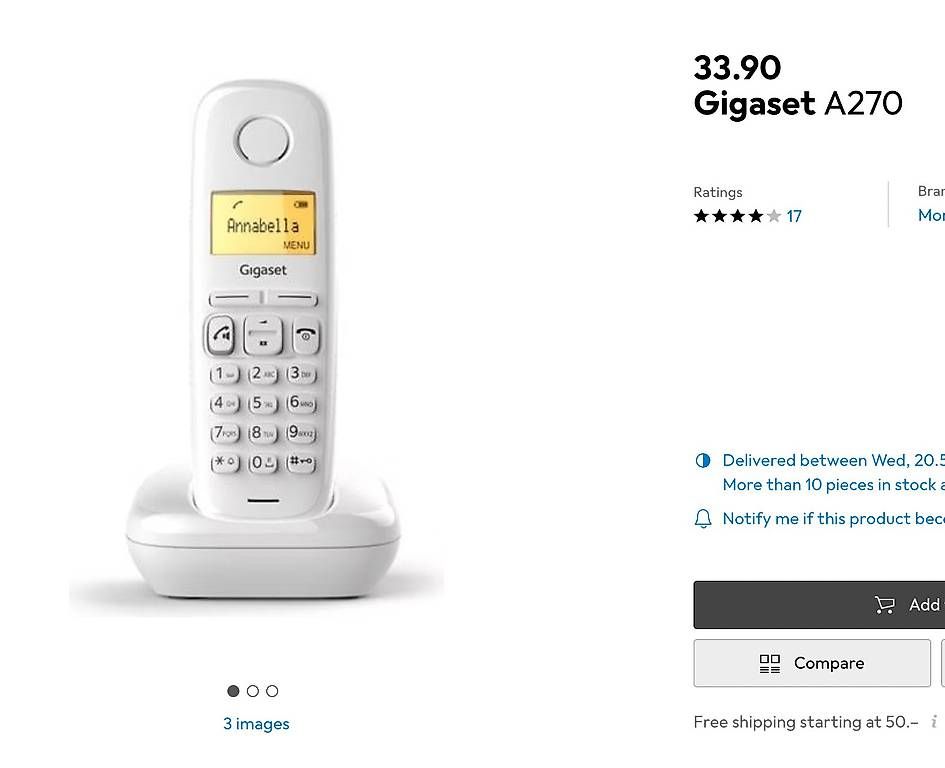 Gigaset Telefoni: Gigaset Telefon – Usato da Bern venduto da mar_s52t 1