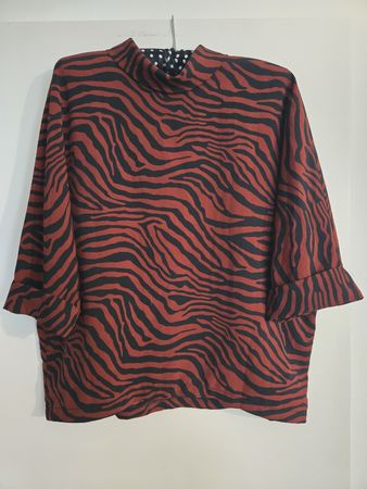 Sommerbluse mit Zebra-Muster, Grösse 38, Top Zustand!
