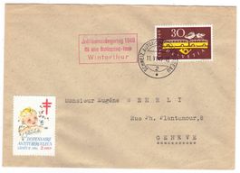 Lettre de Winterthur BPA A477 pour Genève le 11.VI.49