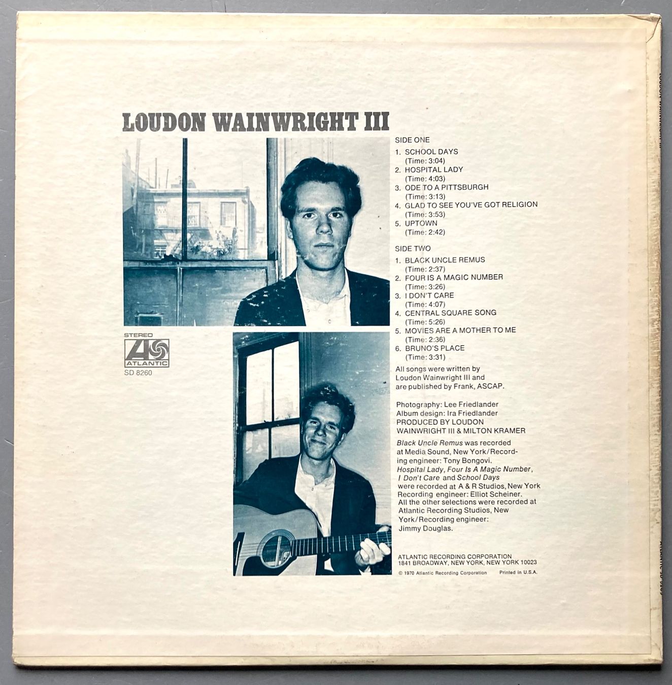 Vinyles: LOUDON WAINWRIGHT III - LOUDON WAINWRIGHT III – D'occasion à Poliez-Pittet par Newtown-Records 1