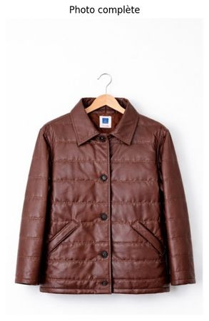 Laura Biagiotti Veste en cuir matelassée, Marron, M