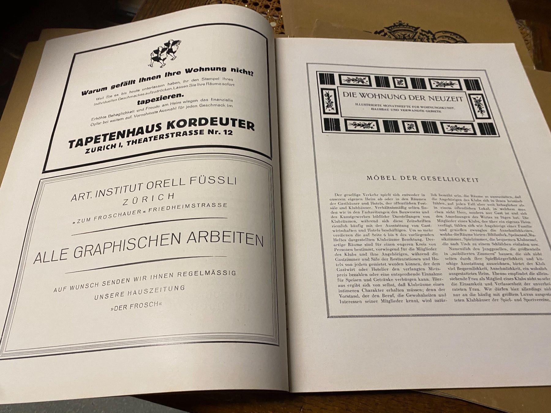 Riviste & Magazine: 8 Hefte Möbelhefte W.Hermann-Lips ca1926 – Usato da St. Gallen venduto da katercarlos 7