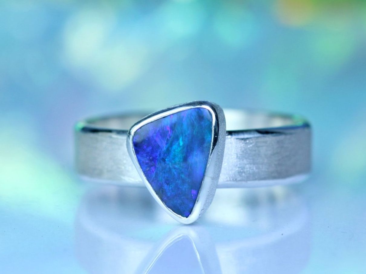 Ringe: MARIS ASTRALIS Silberring mit Australischem Opal · EU 58 – Neu und originalverpackt aus Bern von OSONO.Design 3