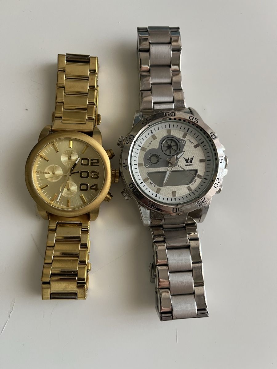 Orologi: 2er Set: Herren Uhren, Gold/Silber Look – Usato da Altstätten SG venduto da Gogggi
