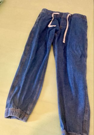 Pantalon en jean H&M taille L coupe décontractée bleu