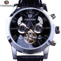 Forsining Herren Uhr Automatik Tourbillon Mechanisch Luxus